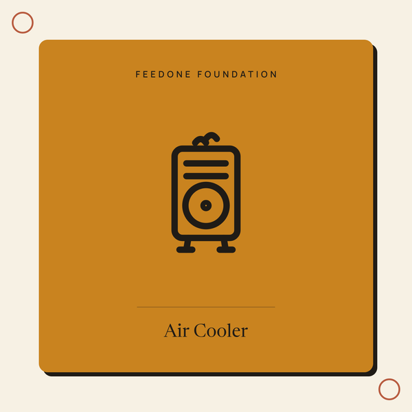 Air cooler poster — Feed One Foundation